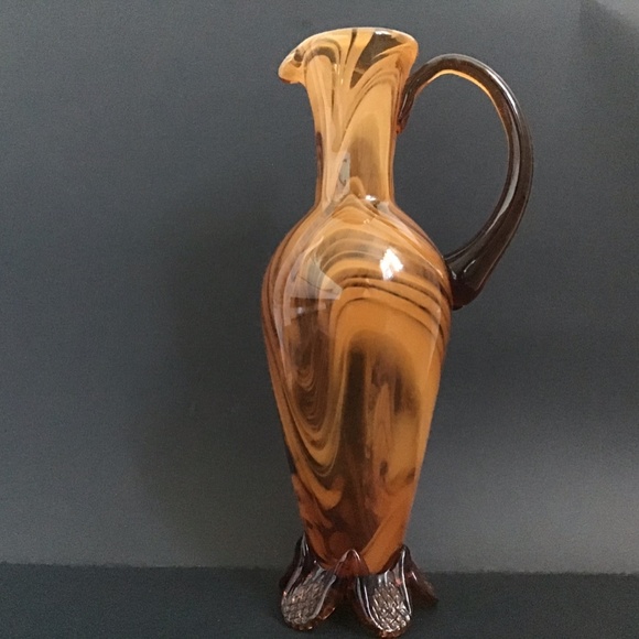 Amber Style Glass Pitcher Jug - Picture 4 of 4